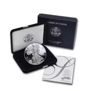 2007-W 1 oz American Silver Eagle Proof With Box and COA