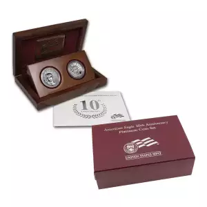 2007-W 10th Anniversary Platinum Eagle 2-Coin Set