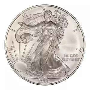 2008 1 oz American Silver Eagle Mint State Condition (2)