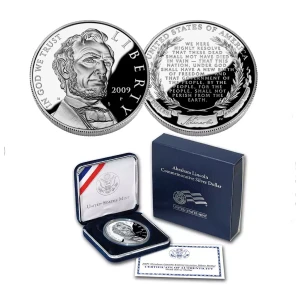 2009-P Abraham Lincoln Commemorative Silver Dollar Proof