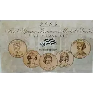 2009 U.S. Mint First Spouse Bronze Five-Medal Set