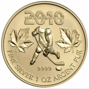 2010 $5 Silver Canadian Hockey Coin Vancouver Olympics (3)