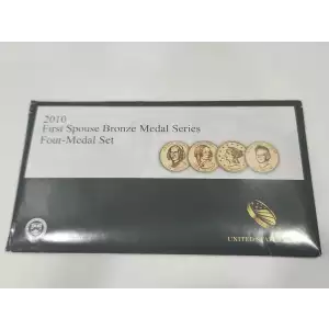 2010 U.S. Mint First Spouse Bronze Four-Medal Set