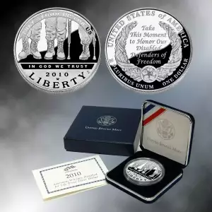 2010-W Disabled Veterans Commemorative Silver Dollar Proof