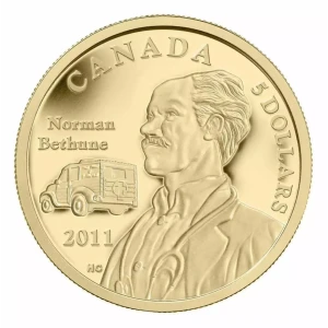 2011 1/10 oz Gold Canadian Dr. Norman Bethune with Box and COA (2)