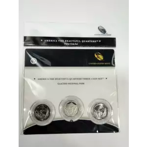 2011 Glacier America The Beautiful 3-Coin Quarter Set