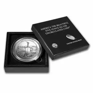 2011-P 5 oz Silver America the Beautiful Quarter, Gettysburg, (Burnished)