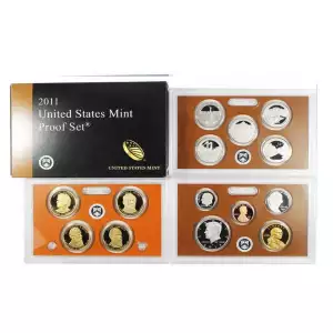 2011-S U.S. Clad Proof Set: Complete 14-Coin Set, with Box and COA