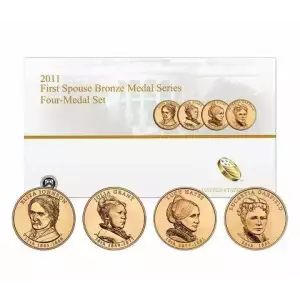 2011 U.S. Mint First Spouse Bronze Four-Medal Set