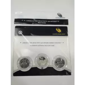 2011 Vicksburg America The Beautiful 3-Coin Quarter Set