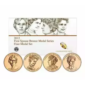 2012 U.S. Mint First Spouse Bronze Four-Medal Set