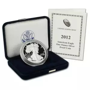 2012-W 1 oz American Silver Eagle Proof With Box and COA