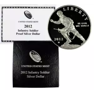 2012-W Infantry Soldier Commemorative Silver Dollar Proof