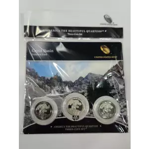 2013 Great Basin America The Beautiful 3-Coin Quarter Set