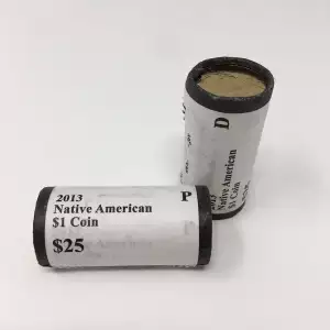 2013 Native American Dollar P&D U.S. Mint Rolls