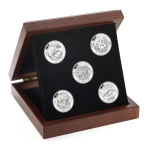 2013 O Canda 5-Coin Set 1oz Silver Wildlife