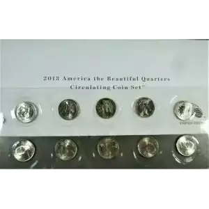 2013-P&D America the Beautiful Quarters Circulating Coin Set