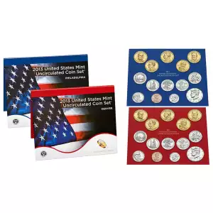 2013-P&D U.S. Uncirculated Set: 28-Coin Set in Original Packaging