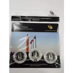 2013 Perry's Victory America The Beautiful 3-Coin Quarter Set