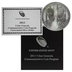 2013-W 5-Star General Commemorative Silver Dollar Mint State