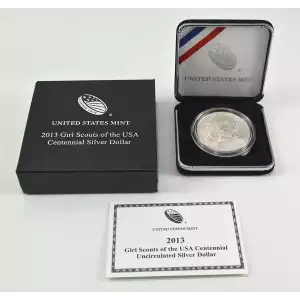 2013-W Girl Scouts Commemorative Silver Dollar Mint State