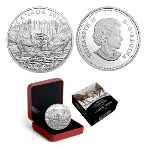 2014 $20 Silver Coin White Tailed Deer: The Challenge (3)