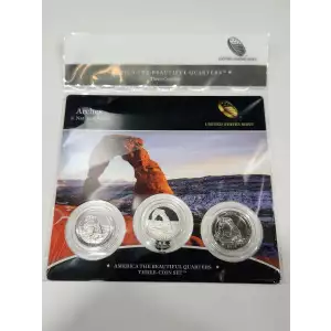 2014 Arches America The Beautiful 3-Coin Quarter Set