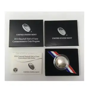 2014-D Baseball Hall of Fame Clad Half Dollar Mint State (2)
