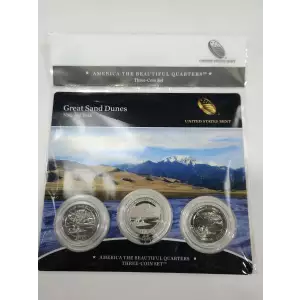 2014 Great Sand Dunes America The Beautiful 3-Coin Quarter Set