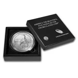 2014-P 5 oz Silver America the Beautiful Quarter, Everglades, (Burnished)