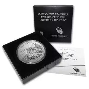 2014-P 5 oz Silver America the Beautiful Quarter, Shenandoah, (Burnished)