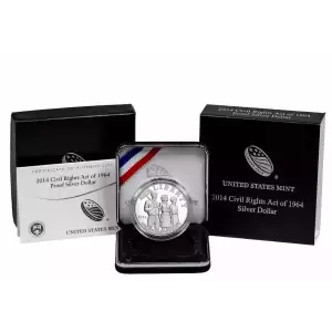 2014-P Civil Rights Act of 1964 Commemorative Silver Dollar Proof