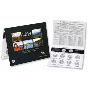 2014-P&D America the Beautiful Quarters Uncirculated Coin Set