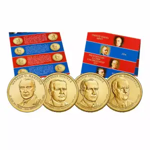 2014-P&D Presidential Dollars Uncirculated Set: 8-Coin Set in Original Packaging