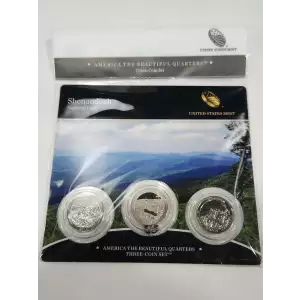 2014 Shenandoah America The Beautiful 3-Coin Quarter Set