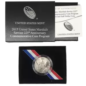 2015-D U.S. Marshals Service 225th Commemorative Clad Half Dollar Mint State