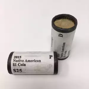 2015 Native American Dollar P&D U.S. Mint Rolls