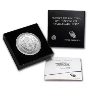 2015-P 5 oz Silver America the Beautiful Quarter, Homestead, (Burnished)