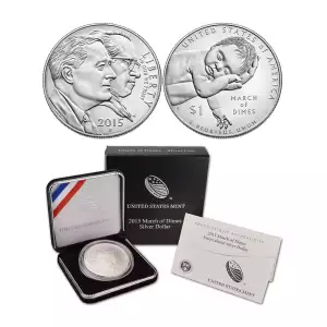2015-P March of Dimes Commemorative Silver Dollar Mint State