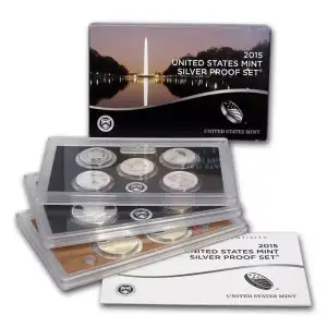 2015-S U.S. Silver Proof Set: Complete 14-Coin Set, with Box and COA