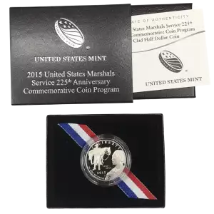 2015-S U.S. Marshals Service 225th Commemorative Clad Half Dollar Proof