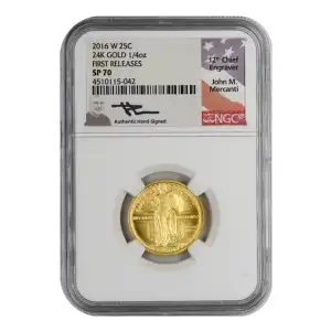 2016 24K GOLD 1/4oz FIRST RELEASES