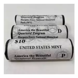 2016 ATB Quarter Harpers Ferry WV PDS U.S. Mint Rolls (2)