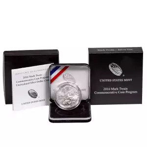 2016-P Mark Twain Commemorative Silver Dollar Mint State