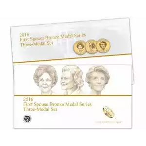 2016 U.S. Mint First Spouse Bronze Three-Medal Set