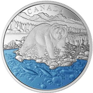 2017 $20 Iconic Canada: The Grizzly Bear - Fine Silver Coin
