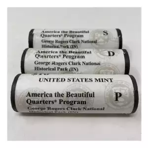 2017 ATB Quarter George Rogers Clark National Historical Park IN PDS U.S. Mint Rolls