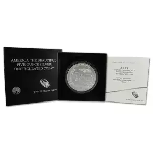 2017-P 5 oz Silver America the Beautiful Quarter, Effigy Mounds, (Burnished)