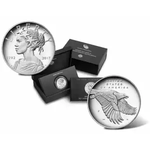 2017-P American Liberty 225th Anniversary Proof 1oz Silver Medal w Box and COA