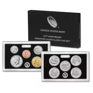 2017-S U.S. 225th Anniv. Enhanced Uncirculated Set: 10-Coin Set w/ Box & C.O.A.